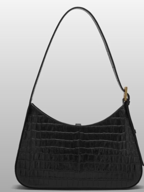 DeMellier Handbags - Demellier Tokyo Leather Hand bag in Black Croc